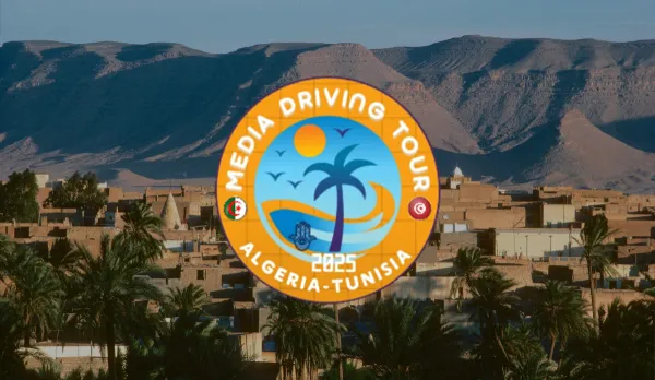 قافلة "Media Driving Tour" تعود بمسار الجزائر - تونس: ثقافة احترام قانون المرور، تجربة قيادة وترويج للسياحة